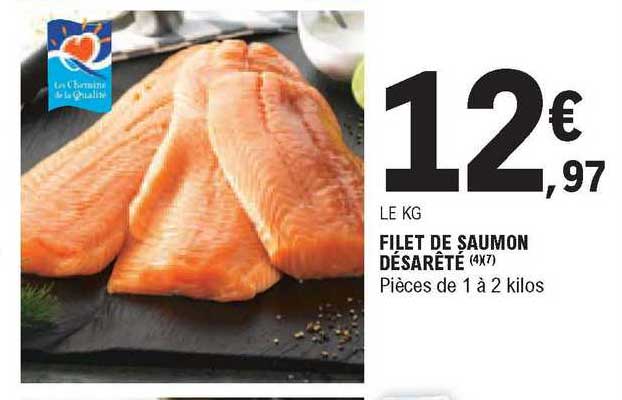 filet de saumon désarêté