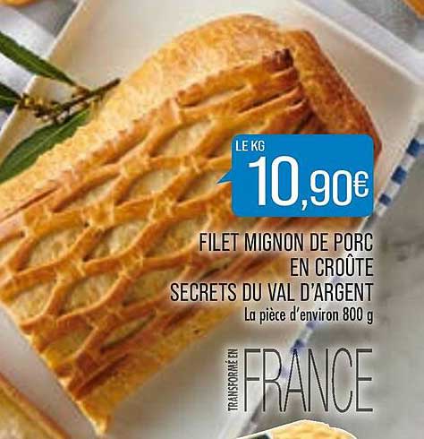 filet mignon de porc en croûte secrets du val d'argent