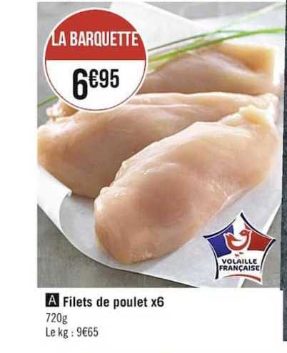 Filets De Poulet X6