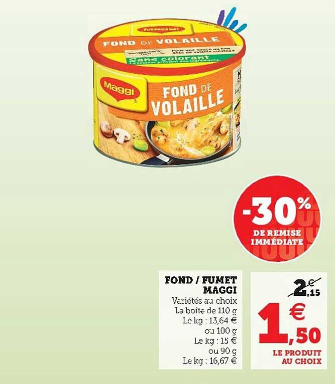 fond fumet maggi -30% de remise immédiate