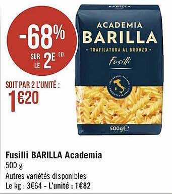 fusilli barilla academia