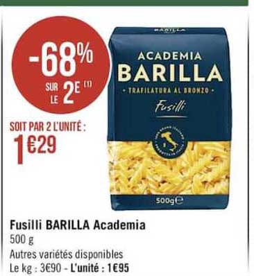fusilli barilla academia
