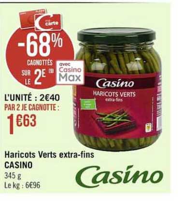Haricots Verts Extra-fins Casino