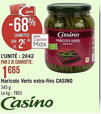 haricots verts extra-fins casino