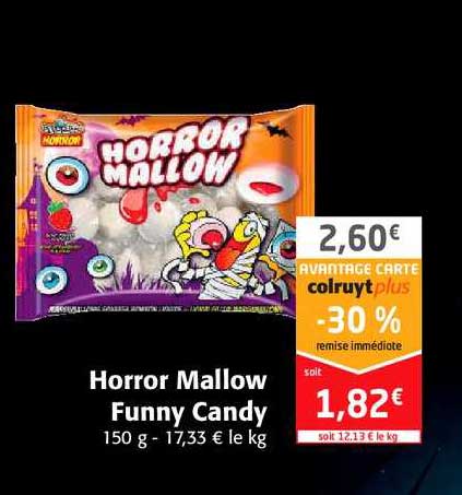 horror mallow funny candy