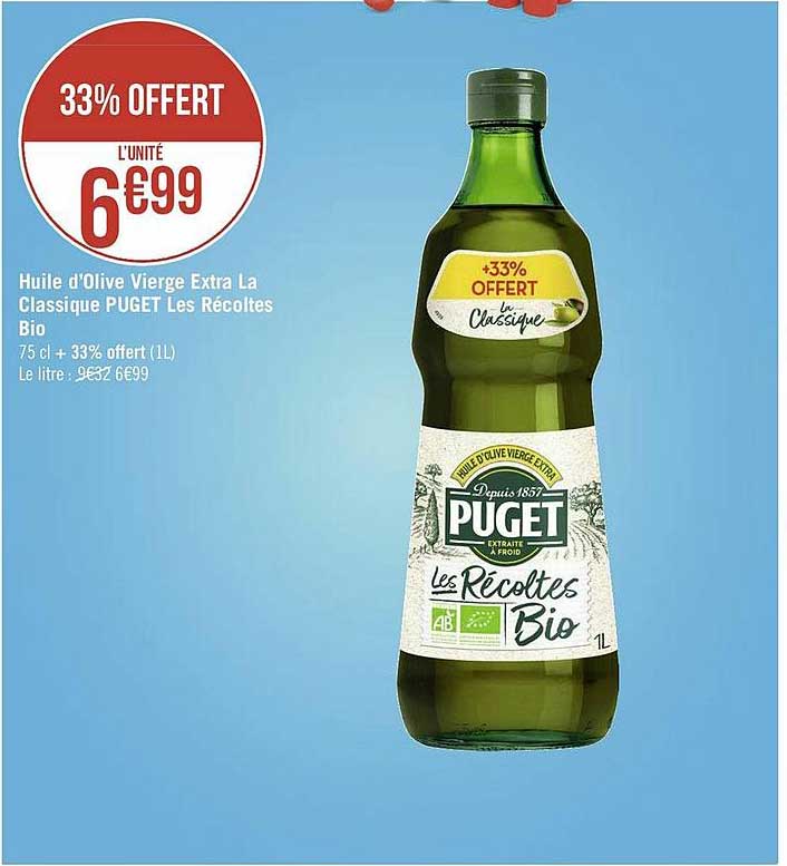 huile d'olive vierge extra la classique puget les récoltes bio