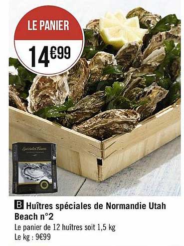 huîtres spéciales de normandie utah beach n°2