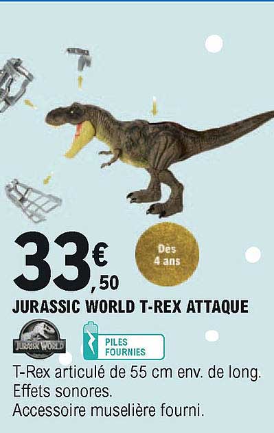 jurassic world t-rex attaque