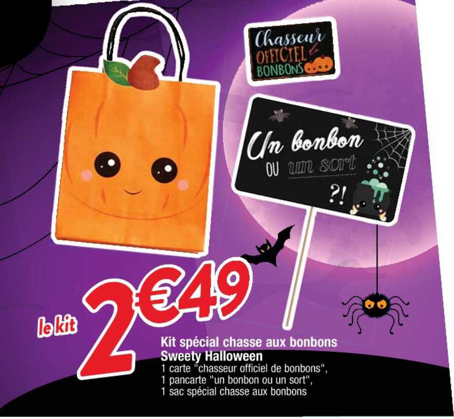 kit spécial chasse aux bonbons sweety halloween