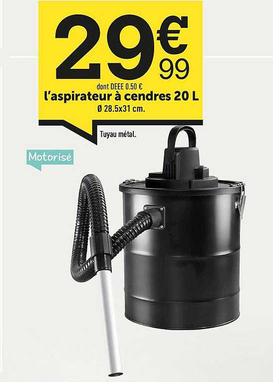 l'aspirateur à cendres 20 l