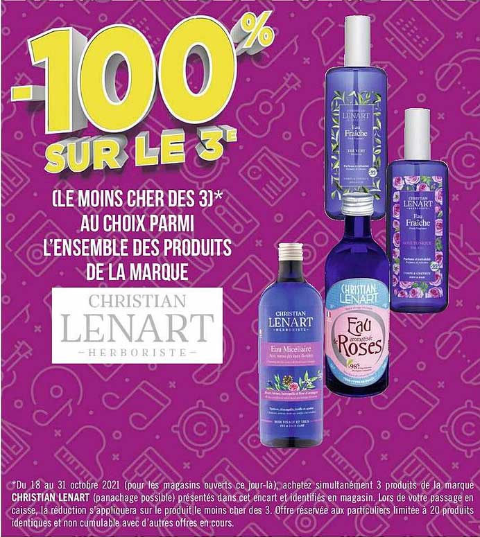 l'ensemble des produits de la marque christian lenart