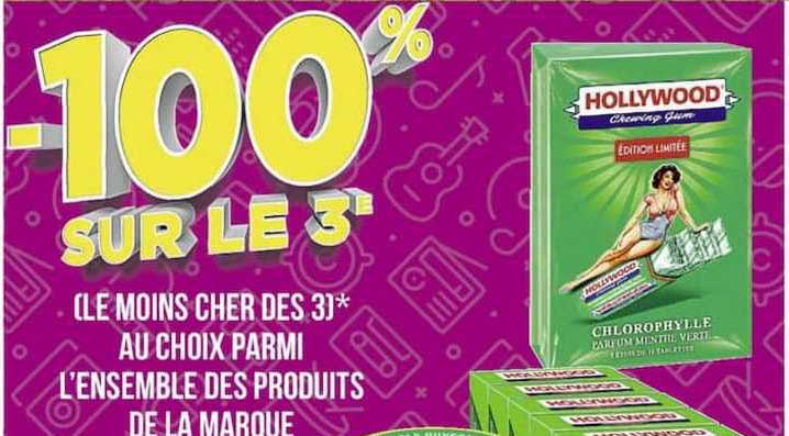 l'ensemble des produits de la marque hollywood