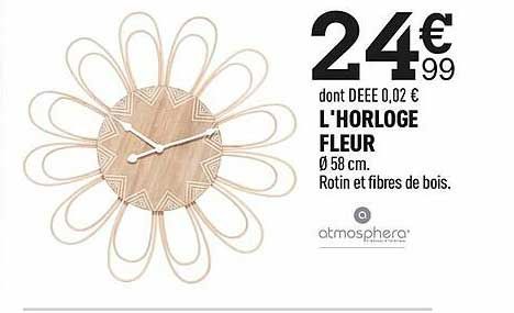 l'horloge fleur