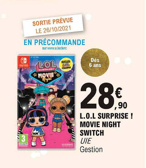 l.o.l. surprise ! movie night switch uie