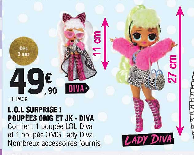l.o.l. surprise ! poupées omg et jk - diva