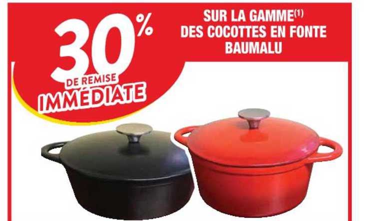 la gamme des cocottes en fonte baumalu