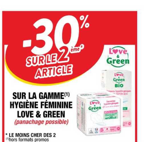 la gamme hygiène féminine love & green