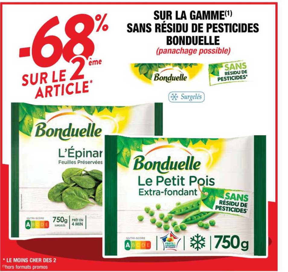 la gamme sans résidu de pesticides bonduelle