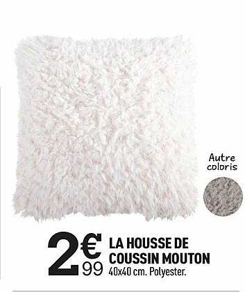 la housse de coussin mouton