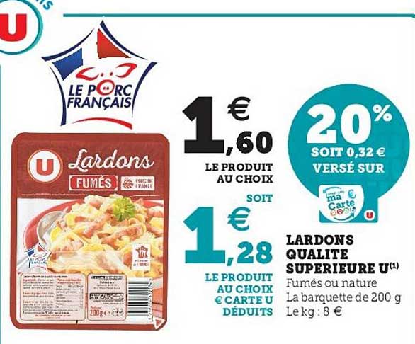 Lardons Qualité Supérieure U