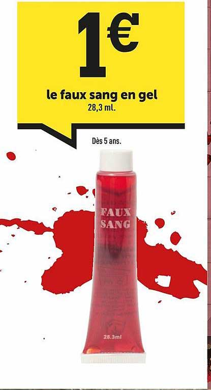 le faux sang en gel