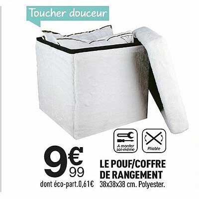 le pouf-coffre de rangement