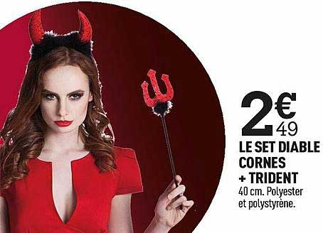 le set diable cornes + trident