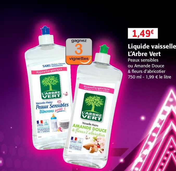 liquide vaisselle l'arbre vert