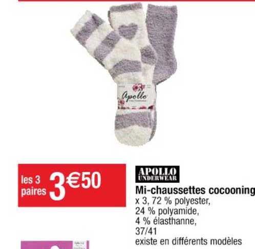 mi-chaussettes cocooning appolo underwear