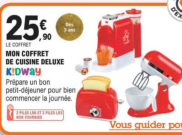 mon coffret de cuisine deluxe kidway