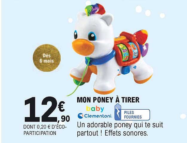 mon poney à tirer clementoni
