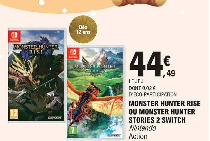 monster hunter rise ou monstr hunter stories 2 switch nintendo action