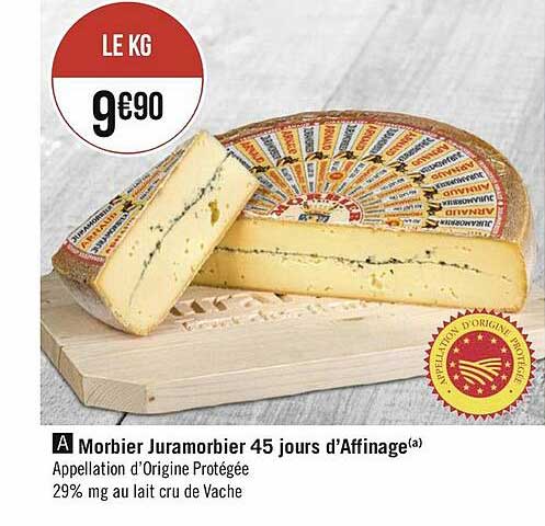 morbier juramorbier 45 jours d'affinage