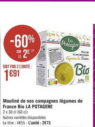 mouliné de nos campagnes légumes de france bio la potagère