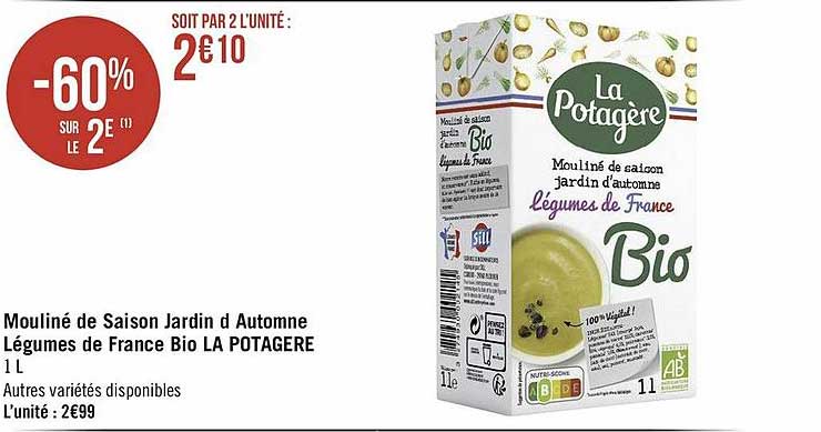 mouliné de saison jardin d'automne légumes de france bio la potagère