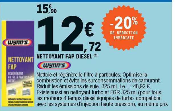 nettoyant fap diesel wynn's