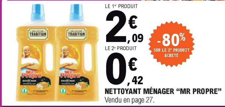 nettoyant ménager "mr propre"