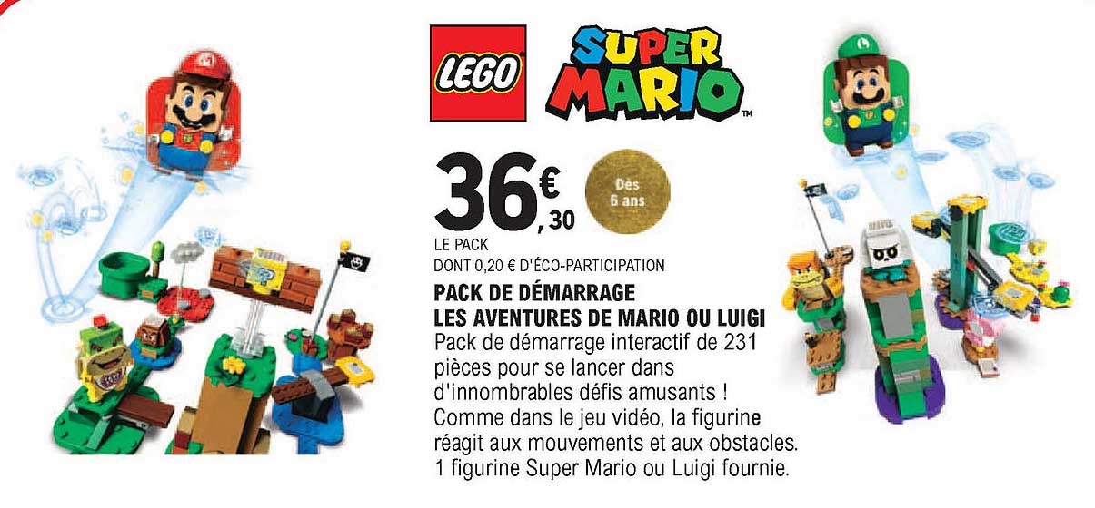 pack de démarrage les aventures de mario ou luigi