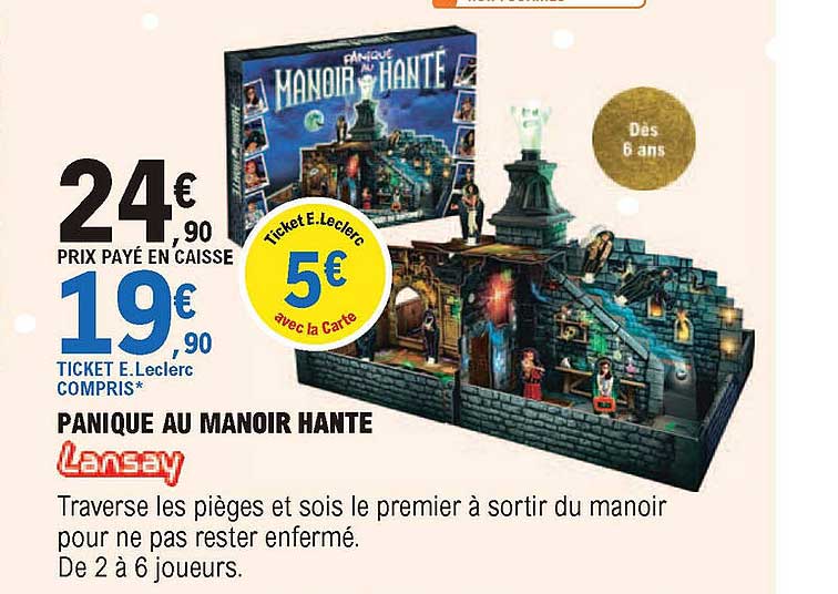 panique au manoir hanté lansay