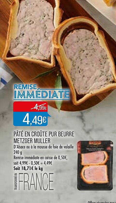 pâté en croûte pur beurre metzger muller