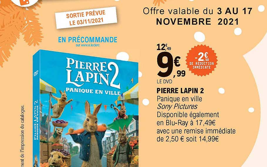 pierre lapin 2 panique en ville