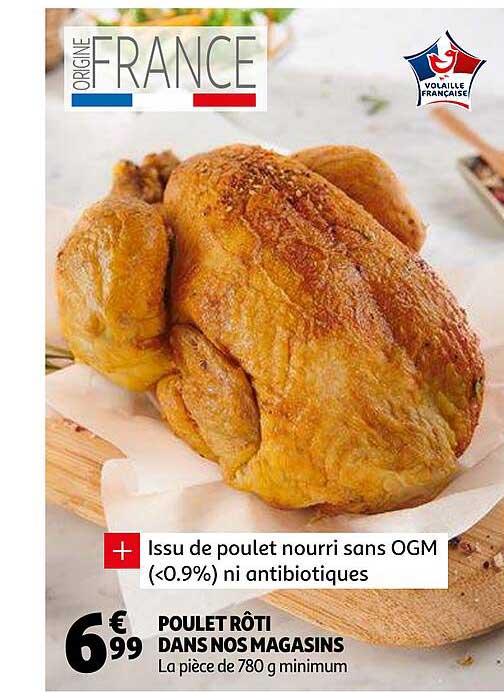 poulet rôti dans nos magasins