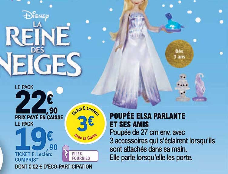 poupée elsa parlante et ses amis