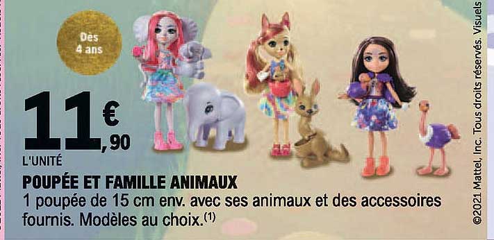 Poupée Et Famille Animaux