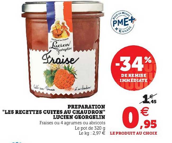 préparation "les recetes cuite au chaudron" lucien georgelin -34% de remise immédiate