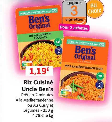 riz cuisiné uncle ben's