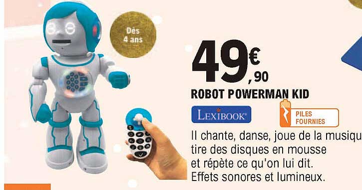 robot powerman kid lexibook