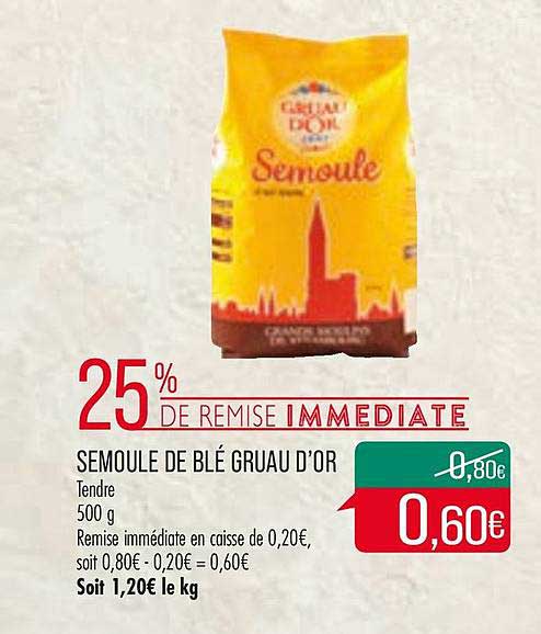 semoule de blé gruau d'or