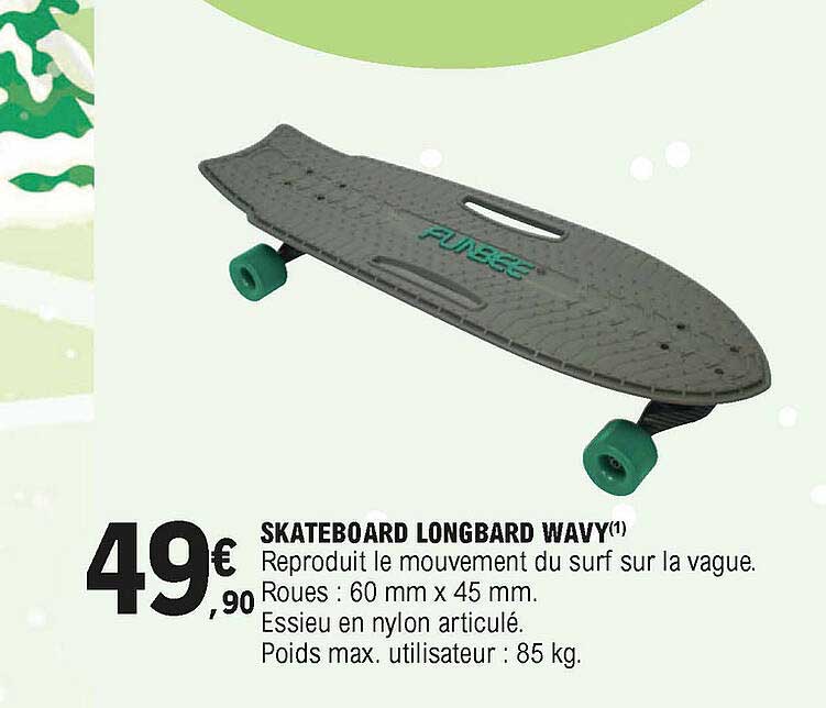 Skateboard Longbard Wavy