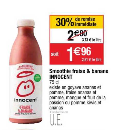 Smoothie Fraise & Banane Innocent